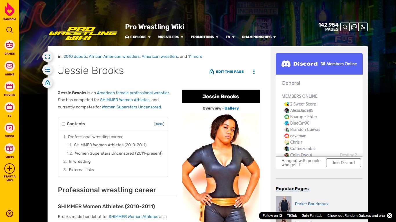 Jessie Brooks | Pro Wrestling | Fandom